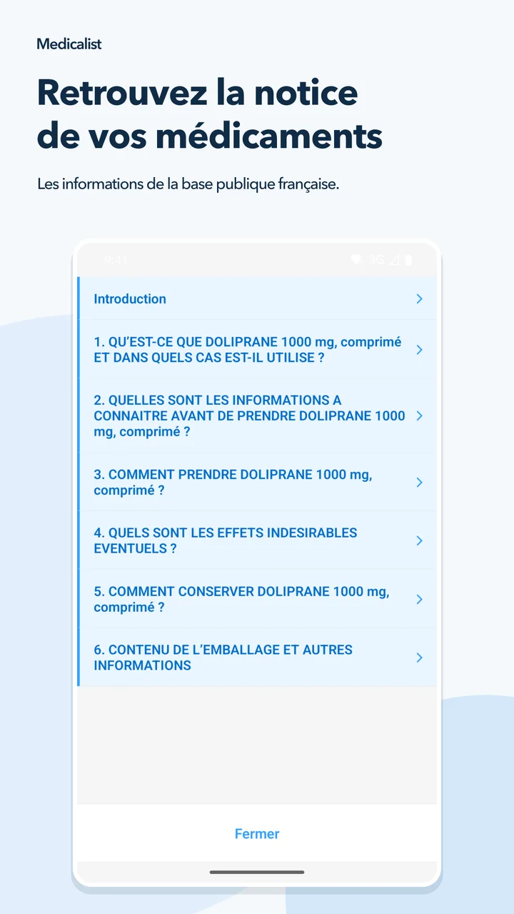 Retrouvez la notice de vos médicaments