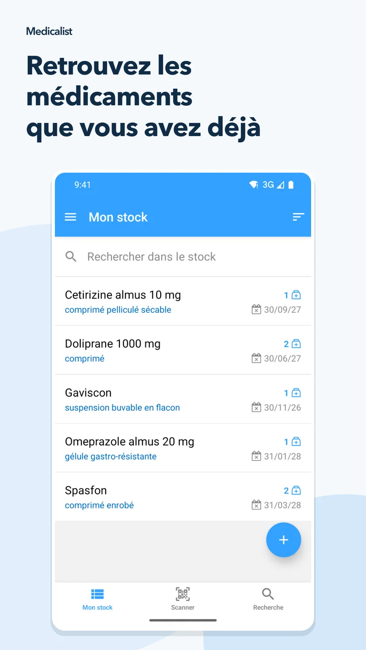 Retrouvez les médicaments que vous avez déjà